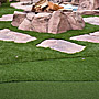 installed artificial putting greens landscape image