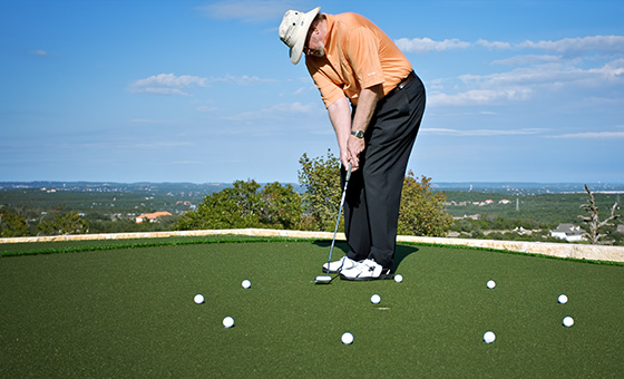 image of dave pelz putting drill instruction