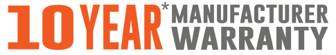 10 year Manufacturer Warranty 10 year Manufacturer Warranty